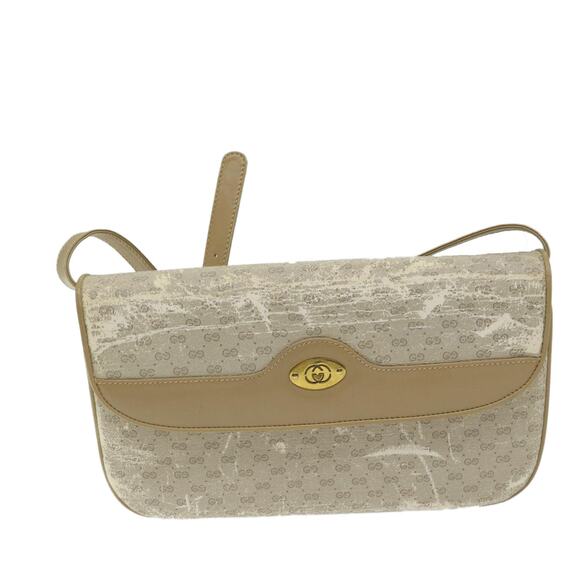 GUCCI Micro GG Canvas Shoulder Bag Beige 004 106 004 106 - Picture 2 of 13